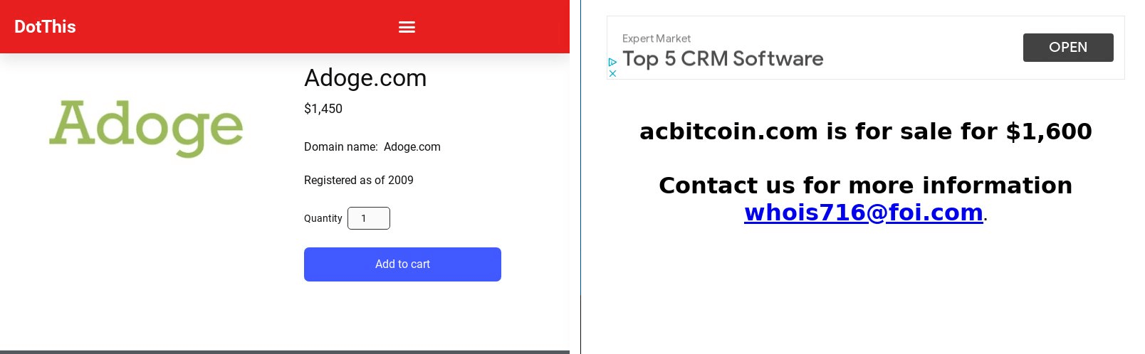 For Sale and Under Construction Domains For Sale and Under Construction Domains
